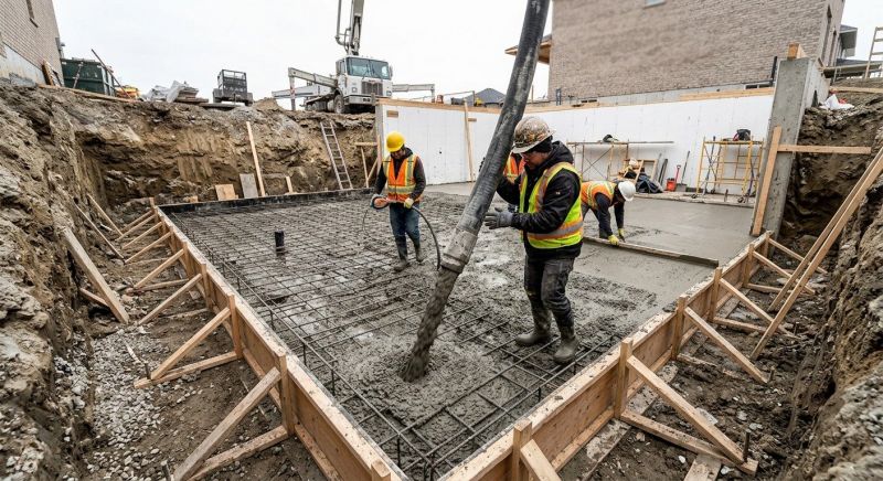 Basement Concrete Installation in Bethlehem, CT