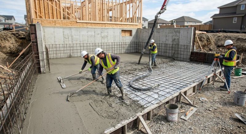 Basement Concrete Installation in Granby, CT