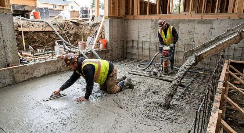 Basement Concrete Installation in Oakville, CT