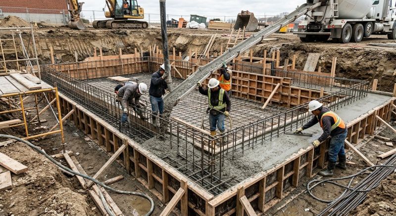 Basement Concrete Pouring in Bristol, CT