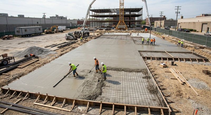 Commercial Slab Construction in Berlin, CT