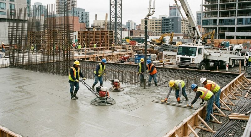 Commercial Slab Construction in Cheshire, CT