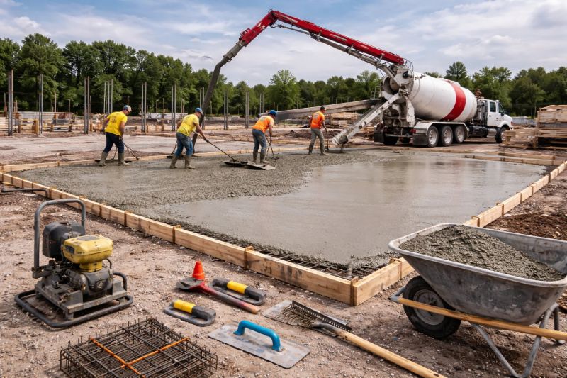 Commercial Slab Installation in Sandy Hook, CT