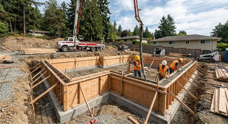 Concrete Foundation Installation in New Hartford, CT