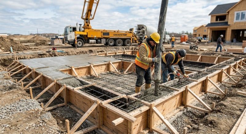 Concrete Foundation Installation in New Haven, CT
