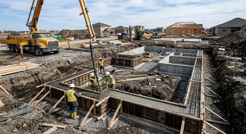 Foundation Construction in North Canton, CT