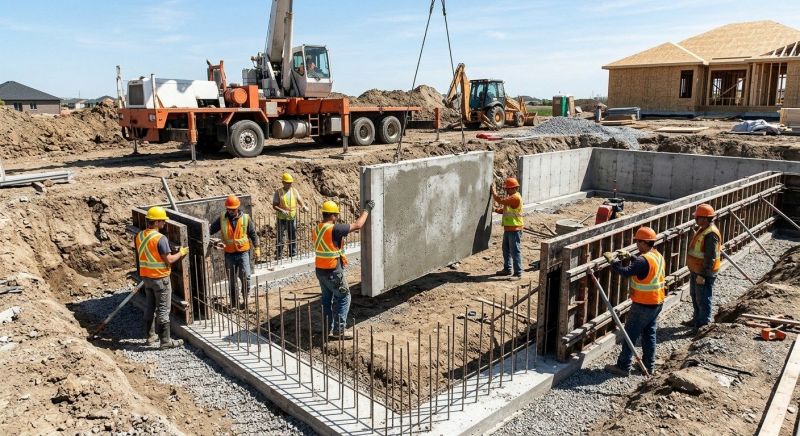 Foundation Wall Pouring in East Hampton, CT