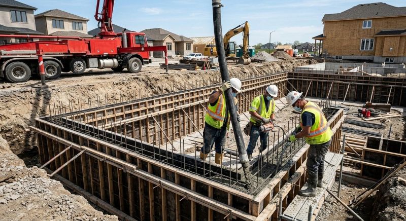 Foundation Wall Pouring in Granby, CT