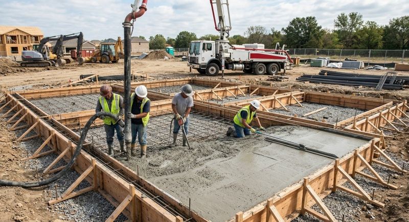 Foundation Wall Pouring in North Canton, CT