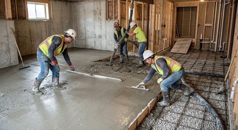 Basement Concrete Installation in Washington, CT